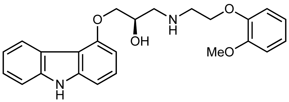 (R)-(+)-Carvedilol - Chemical structure and product image