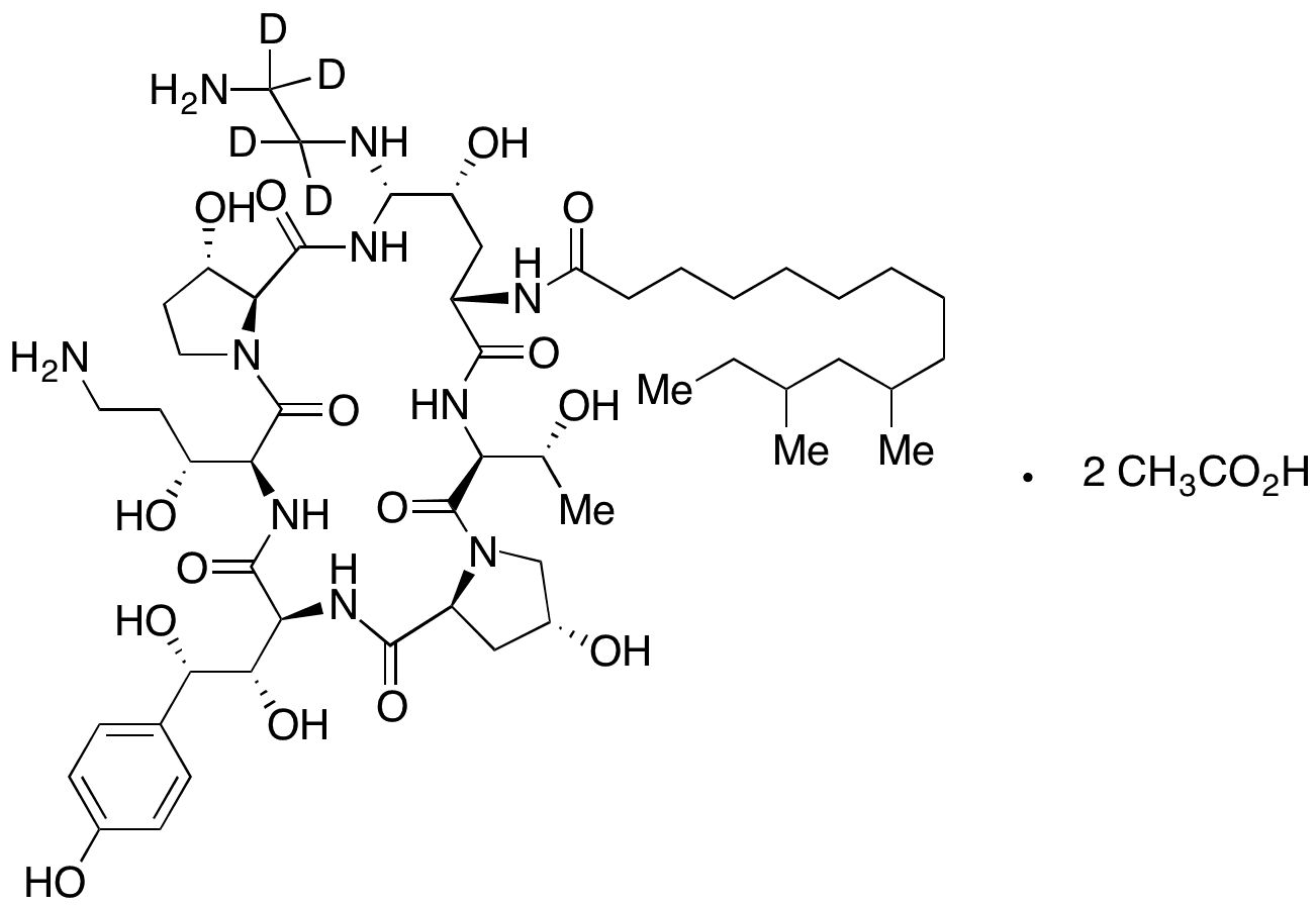 Caspofungin Acetate-d4 - Chemical structure and product image