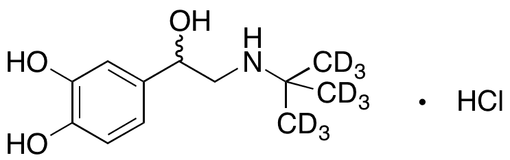 Colterol-d9 Hydrochloride - Chemical structure and product image