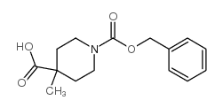 1-N-Cbz-4-methylpiperidine-4-carboxylic acid - Chemical structure and product image