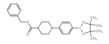 4-(4-Cbz-piperazinyl)phenylboronic Acid Pinacol Ester - Chemical structure and product image
