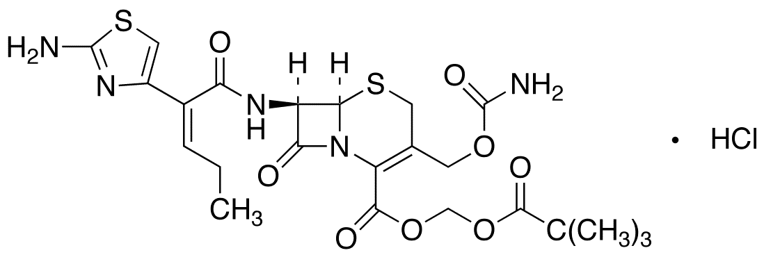 Cefcapene Pivoxil Hydrochloride - Chemical structure and product image