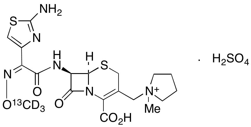 Cefepime-D3 13C Sulfate - Chemical structure and product image