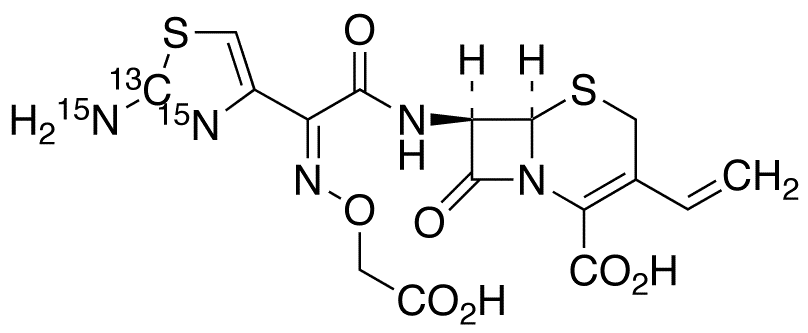 Cefixime-13C 15N2 - Chemical structure and product image
