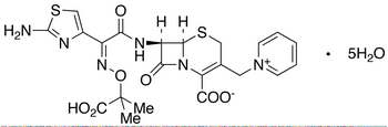 Ceftazidime Pentahydrate(Contain 1 equivalent of Na2CO3 as stabilizer) - Chemical structure and product image