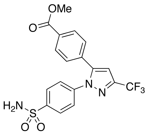 Celecoxib Carboxylic Acid Methyl Ester - Chemical structure and product image