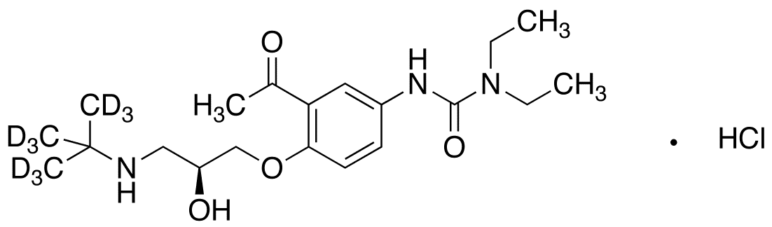 (S)-(-)-Celiprolol-d9 Hydrochloride - Chemical structure and product image