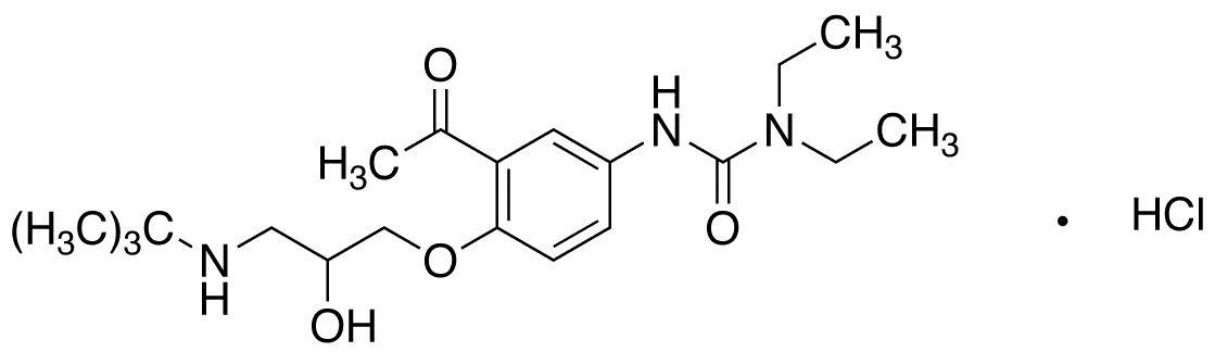 Celiprolol Hydrochloride - Chemical structure and product image