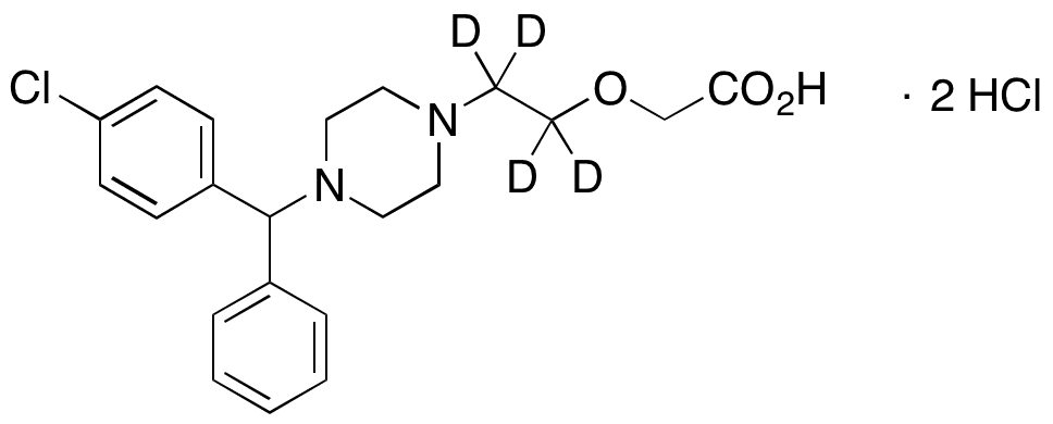 (±)-Cetirizine-d4 Dihydrochloride - Chemical structure and product image