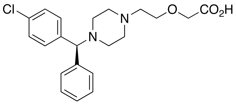 (S)-Cetirizine Dihydrochloride - Chemical structure and product image