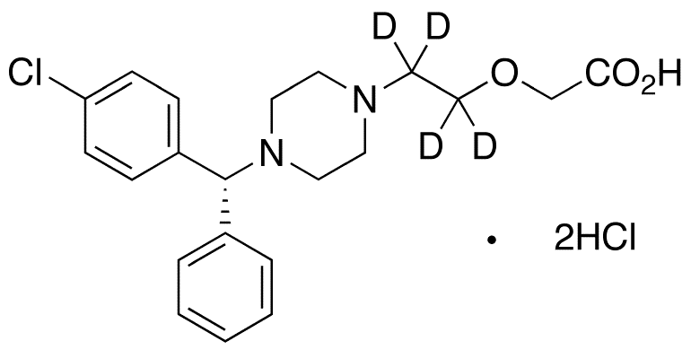 (R)-Cetirizine-d4 Dihydrochloride - Chemical structure and product image