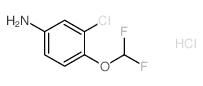 3-Chloro-4-(difluoromethoxy)aniline Hydrochloride - Chemical structure and product image