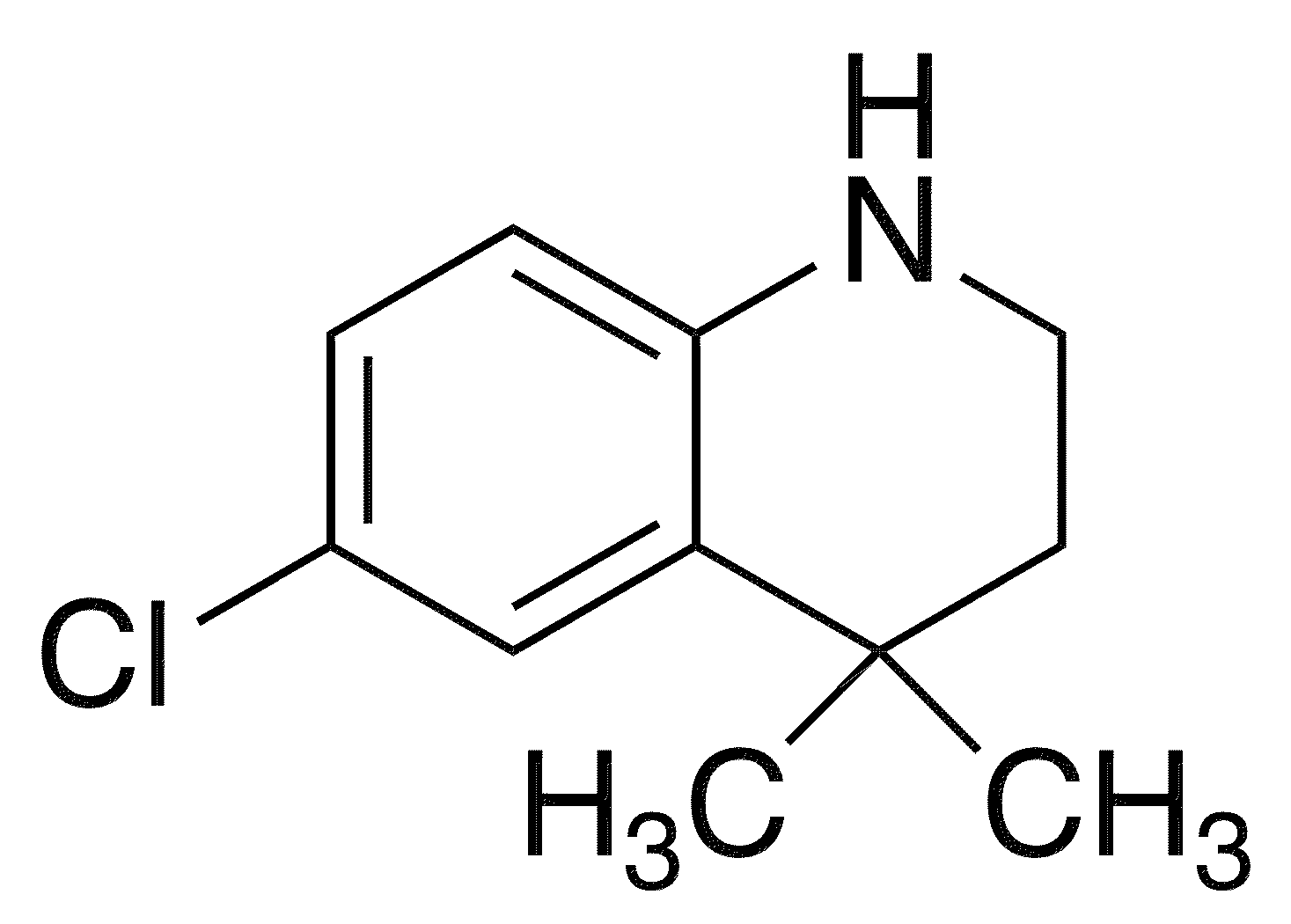 6-Chloro-4,4-dimethyl-2,3-dihydro-1H-quinoline - Chemical structure and product image