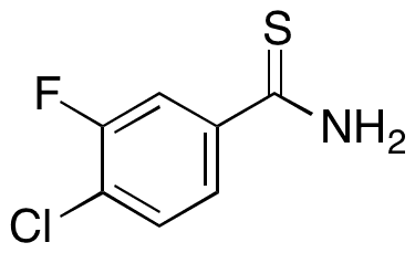 4-Chloro-3-fluoro-benzenecarbothioamide - Chemical structure and product image