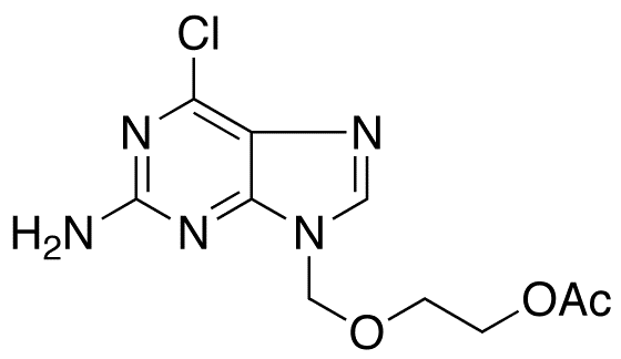6-Chloro Acyclovir Acetate - Chemical structure and product image