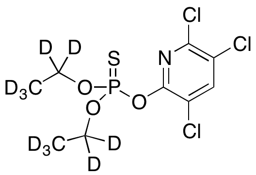 Chlorpyrifos (Diethyl-d10) - Chemical structure and product image