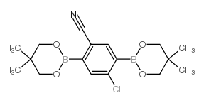4-Chlorobenzonitrile-2,5-diboronic Acid Neopentyl Glycol Ester - Chemical structure and product image