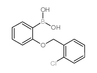 2-(2’-Chlorobenzyloxy)phenylboronic acid - Chemical structure and product image