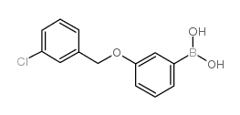 3-(3’-Chlorobenzyloxy)phenylboronic acid - Chemical structure and product image