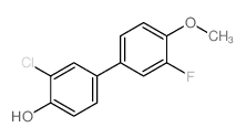 2-Chloro-4-(3-fluoro-4-methoxyphenyl)phenol - Chemical structure and product image
