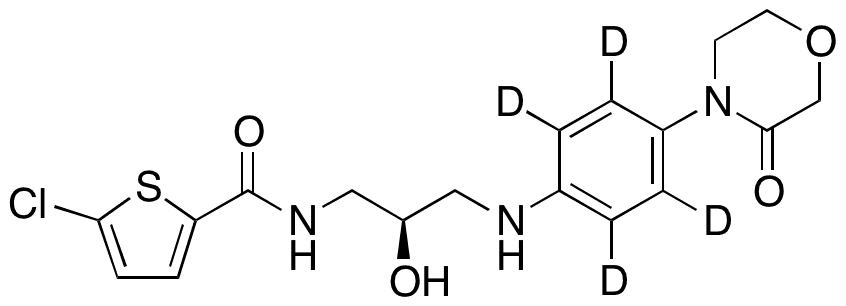 Decarbonyl Rivaroxaban-d4 - Chemical structure and product image