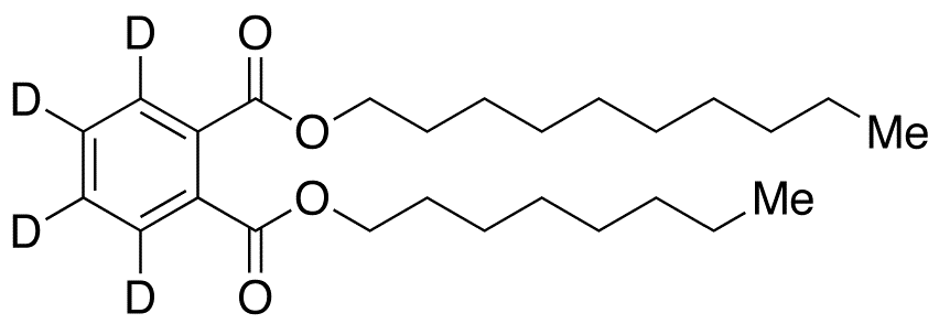 Decyl Octyl Phthalate-d4 - Chemical structure and product image