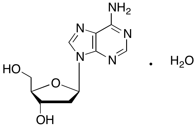 2-Deoxyadenosine Monohydrate - Chemical structure and product image