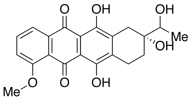 7-Deoxy Daunorubicinol Aglycone (Mixture of Diastereomers) - Chemical structure and product image