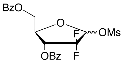 2-Deoxy-2,2-difluoro-D-erythro-ribofuranose-3,5-dibenzoate 1-Methanesulfonate - Chemical structure and product image