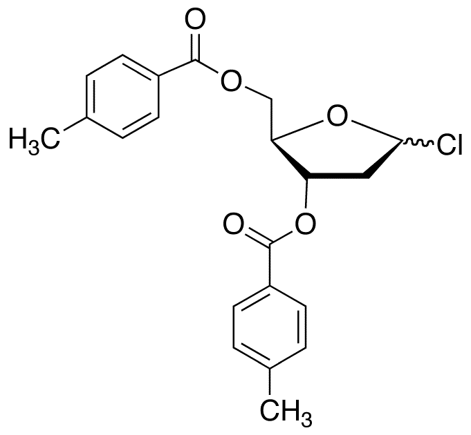 2-Deoxy-3,5-di-O-p-toluoyl-D-ribofuranosyl Chloride - Chemical structure and product image