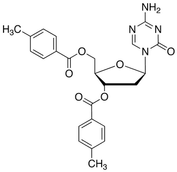 1-(2-Deoxy-3,5-di-O-toluoyl-beta-D-ribofuranosyl)-2-oxo-4-amino-1,2-dihydro-1,3,5-triazine - Chemical structure and product image
