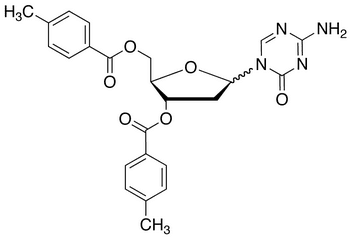 1-(2-Deoxy-3,5-di-O-toluoyl-alpha,beta-D-ribofuranosyl)-2-oxo-4-amino-1,2-dihydro-1,3,5-triazine - Chemical structure and product image