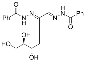 3-Deoxy-D-erythro-hexos-2-ulose-bis-benzoylhydrazone - Chemical structure and product image