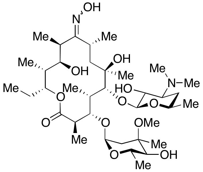 12-Deoxyerythromycin 9-Oxime - Chemical structure and product image