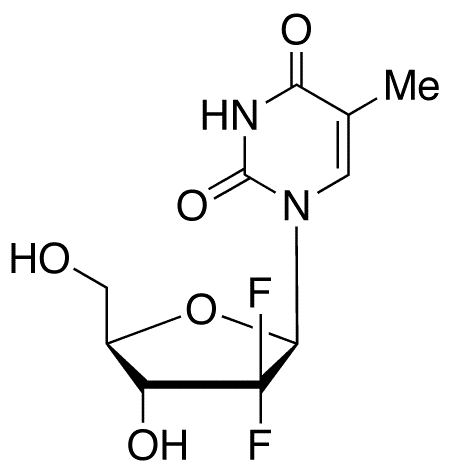 2-Deoxy-2,2-difluoro Thymidine - Chemical structure and product image