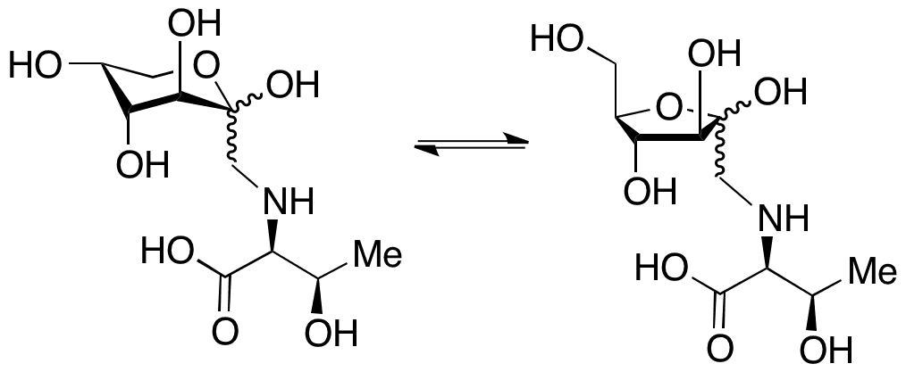 N-(1-Deoxy-D-fructos-1-yl)​-L-threonine - Chemical structure and product image