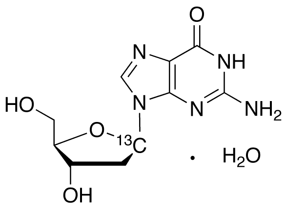 2-Deoxyguanosine-1-13C Monohydrate - Chemical structure and product image
