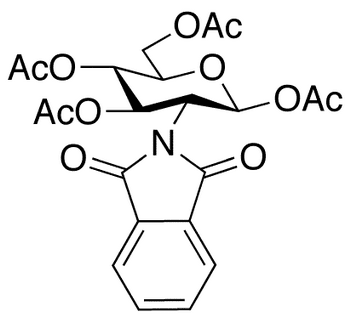 2-Deoxy-2-N-phthalimido-1,3,4,6-tetra-O-acetyl-beta-D-glucopyranose - Chemical structure and product image