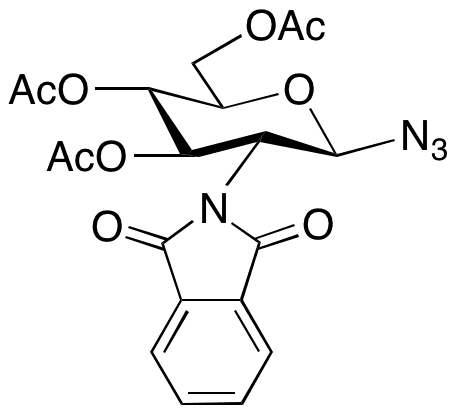 2-Deoxy-2-(1,3-dihydro-1,3-dioxo-2H-isoindol-2-yl)-beta-D-glucopyranosyl azide 3,4,6-Triacetate - Chemical structure and product image
