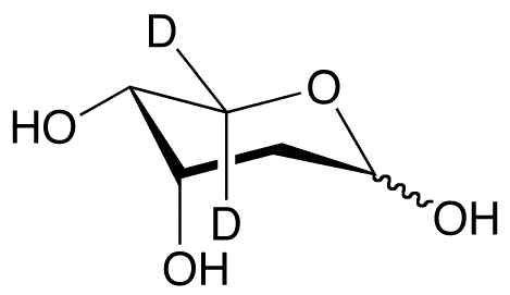 2-Deoxy-D-ribose-5,5-d2 - Chemical structure and product image