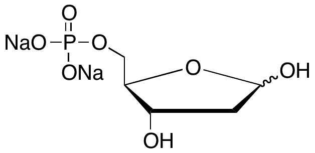 2-Deoxy-D-ribose 5-Phosphate Disodium Salt - Chemical structure and product image