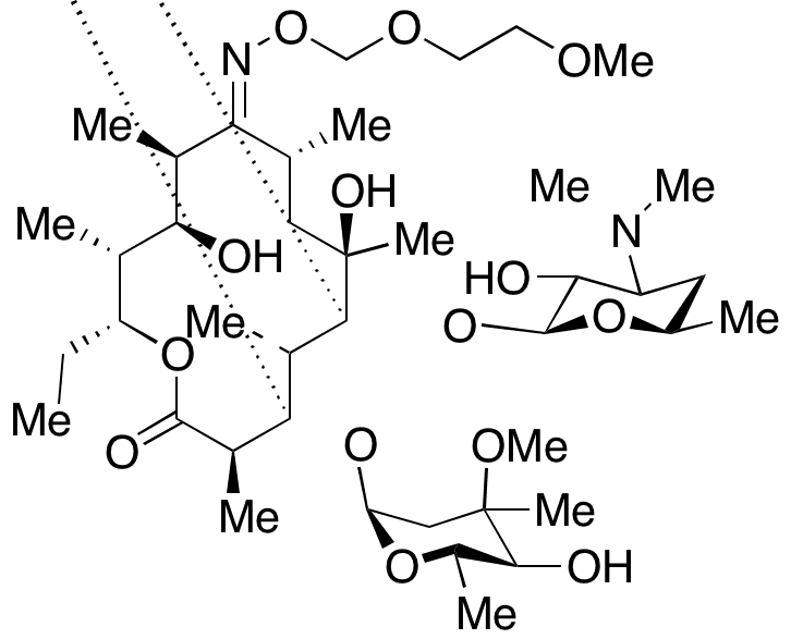 12-Deoxy Roxithromycin - Chemical structure and product image