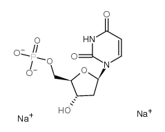 2-Deoxyuridine 5-Monophosphate Disodium Salt - Chemical structure and product image