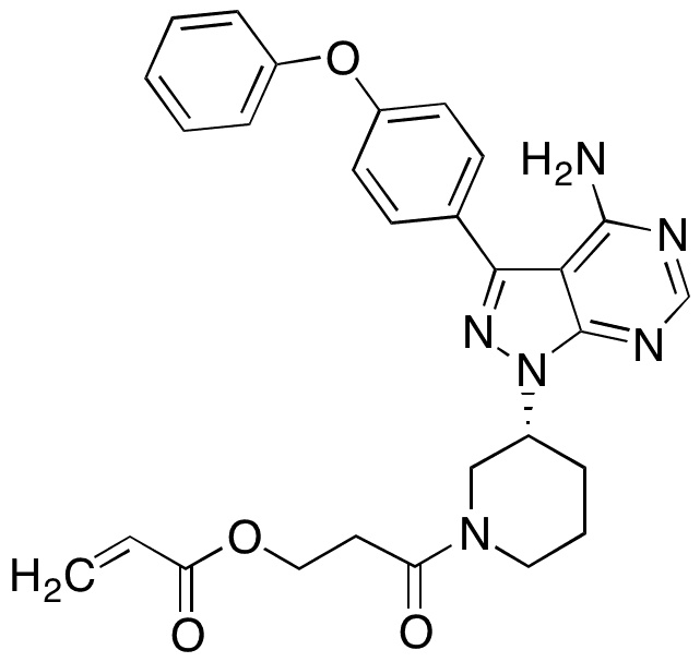 N-Desacryloyl N-(3-Acryloyl-propanoyl) Ibrutinib - Chemical structure and product image