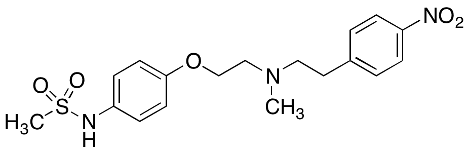 N-Desaminomethylsulfonyl-N-nitryl Dofetilide - Chemical structure and product image
