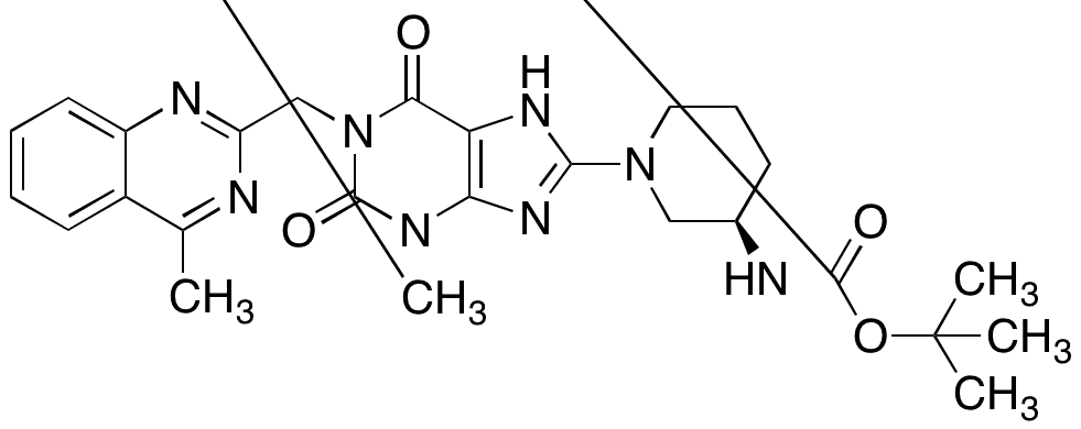 N-Des(2-butynyl) 3-N-Boc Linagliptin - Chemical structure and product image