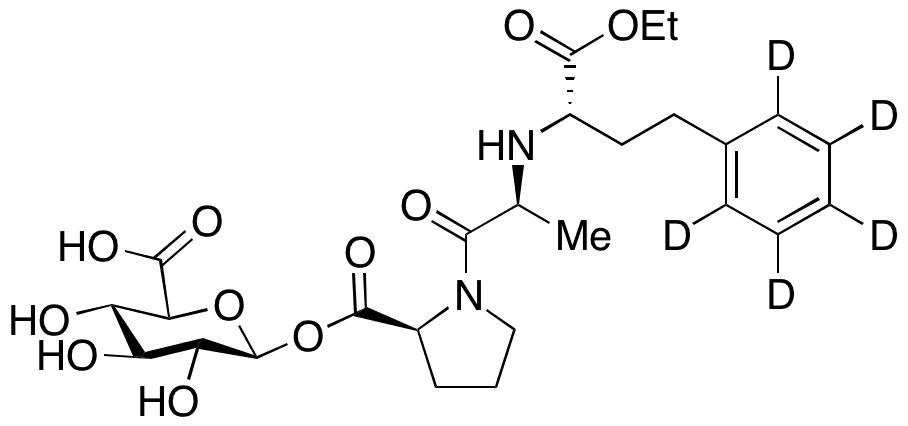 Enalapril Acyl Glucuronide-d5 - Chemical structure and product image