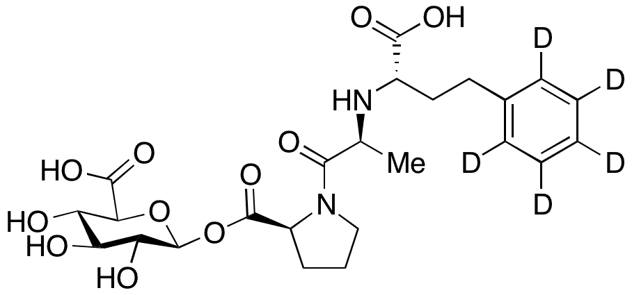Enalaprilat Acyl Glucuronide-d5 - Chemical structure and product image