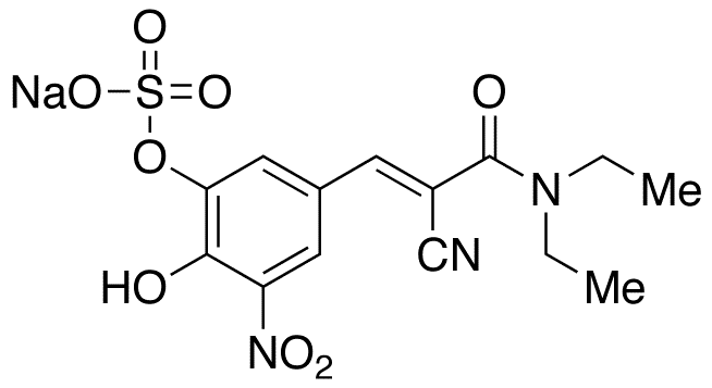 Entacapone-3’-sulfate Sodium Salt - Chemical structure and product image