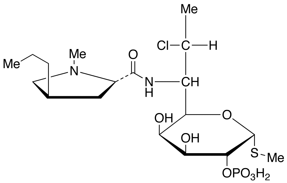 7-Epi Clindamycin 2-Phosphate Ammonium Salt - Chemical structure and product image